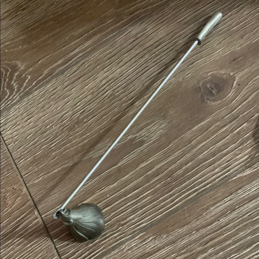 Silver Minimalist Candle Holder Accent